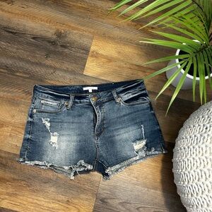 STS Blue Distressed Denim Women Shorts